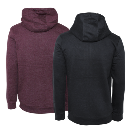 Smith & Jones "Gridiron" Kapuzenjacke Doppelpack (schwarz/weinrot)