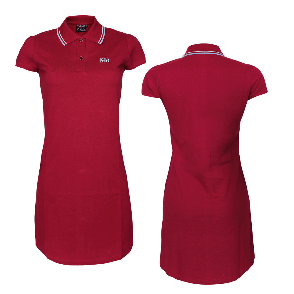 Spirit of the Streets "Logo" Girly Polo Dress (burgundy)