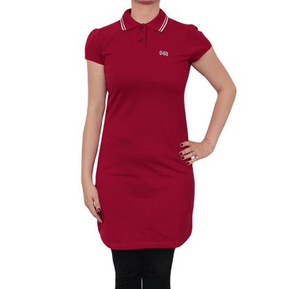 Spirit of the Streets "Logo" Girly Polo Dress (burgundy)