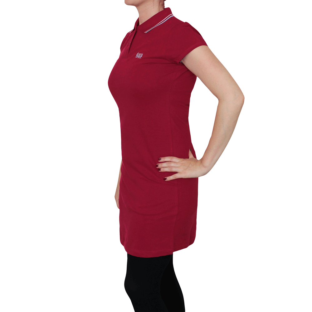 Spirit of the Streets "Logo" Girly Polo Dress (burgundy)