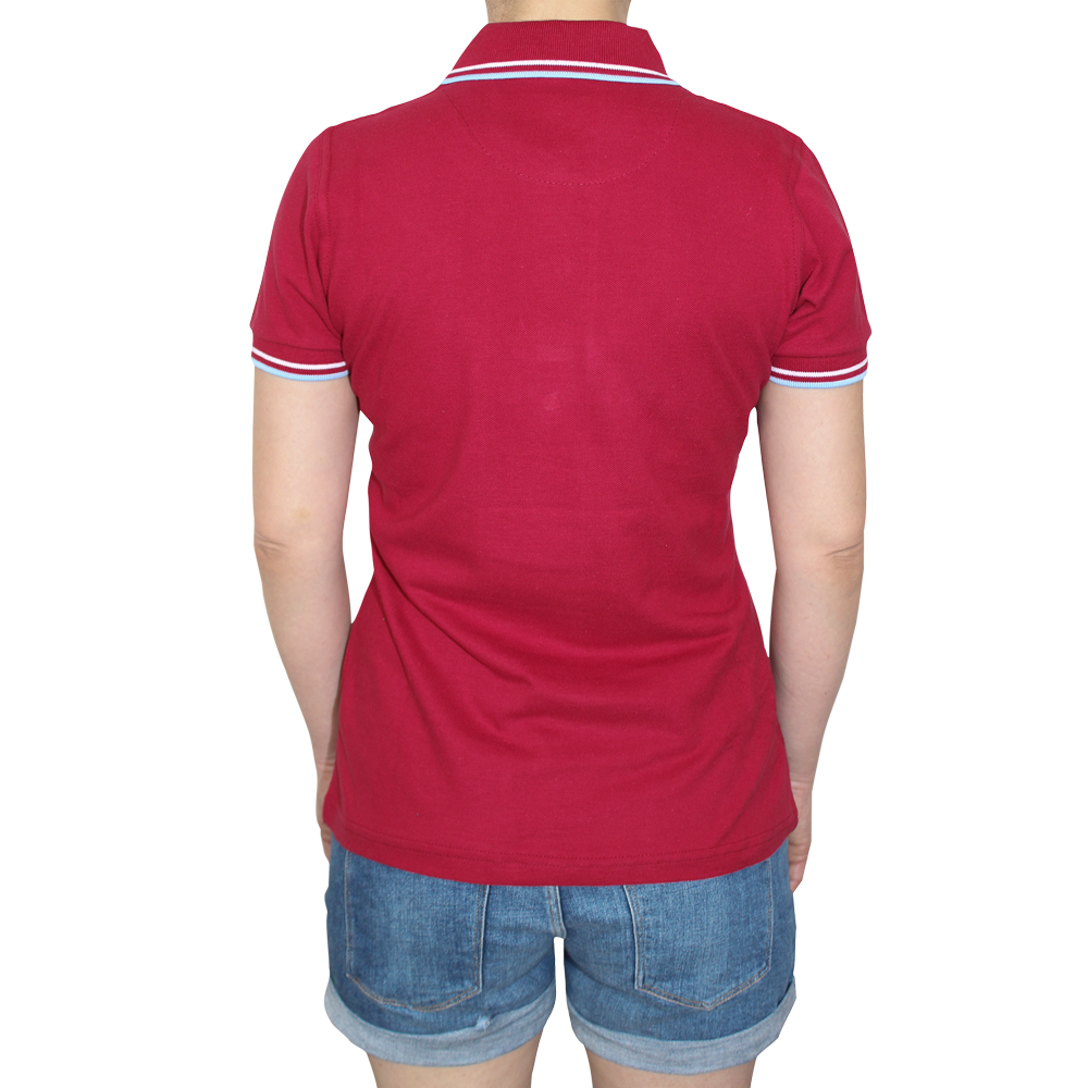 Spirit of the Streets "2 Birds" Girly-Polo (burgund)