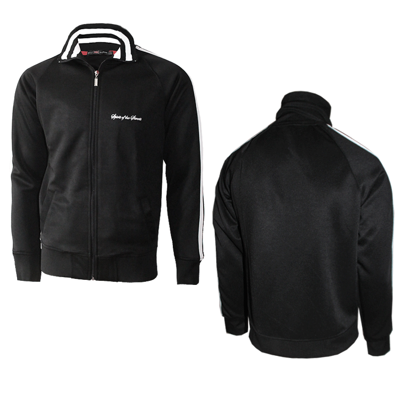 Spirit of the Streets Trainingsjacke (black/with white stripes)