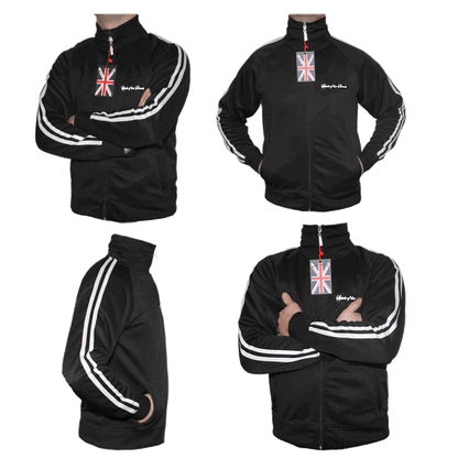 Spirit of the Streets Trainingsjacke (black/with white stripes)