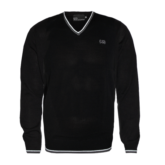 Spirit of the Streets "Logo" Jumper (Pullover) (black / white-grey stripes)