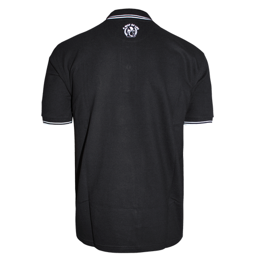 A Way of Life "Crucified!" Polo Shirt (schwarz)