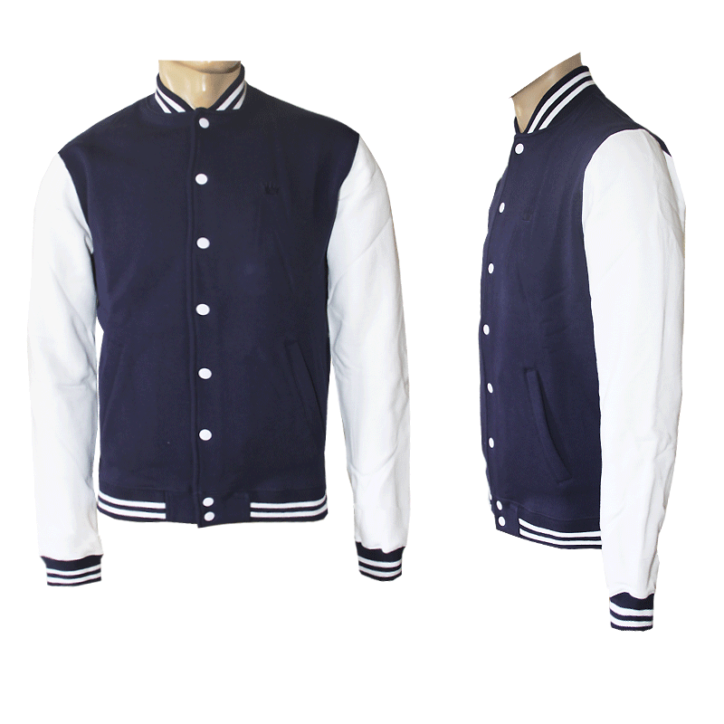 Kings League "2Tone" College Sweatjacke (navy/white)