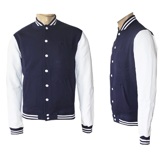 Kings League "2Tone" College Sweatjacke (navy/white)