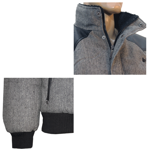 Lee Cooper "Tweed Sherp" Jacke (charcoal)