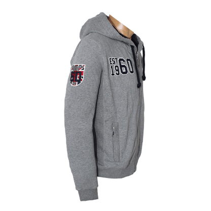 Lonsdale "Eastbourne" Zipjacke/ Hooded (marl grey)