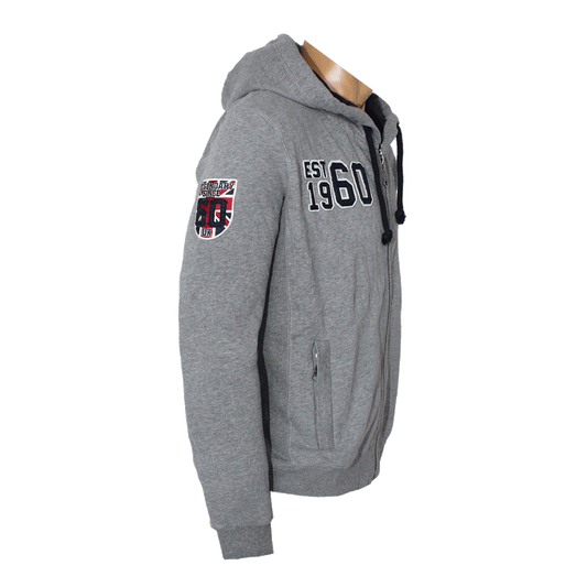 Lonsdale "Eastbourne" Zipjacke/ Hooded (marl grey)