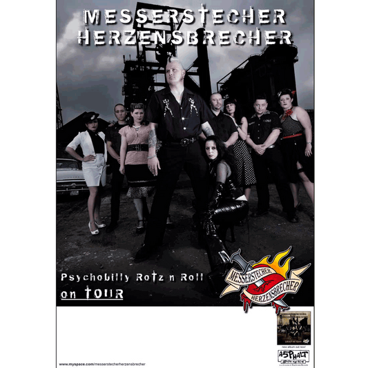 Messerstecher Herzensbrecher Tourposter 2008 (gefaltet)