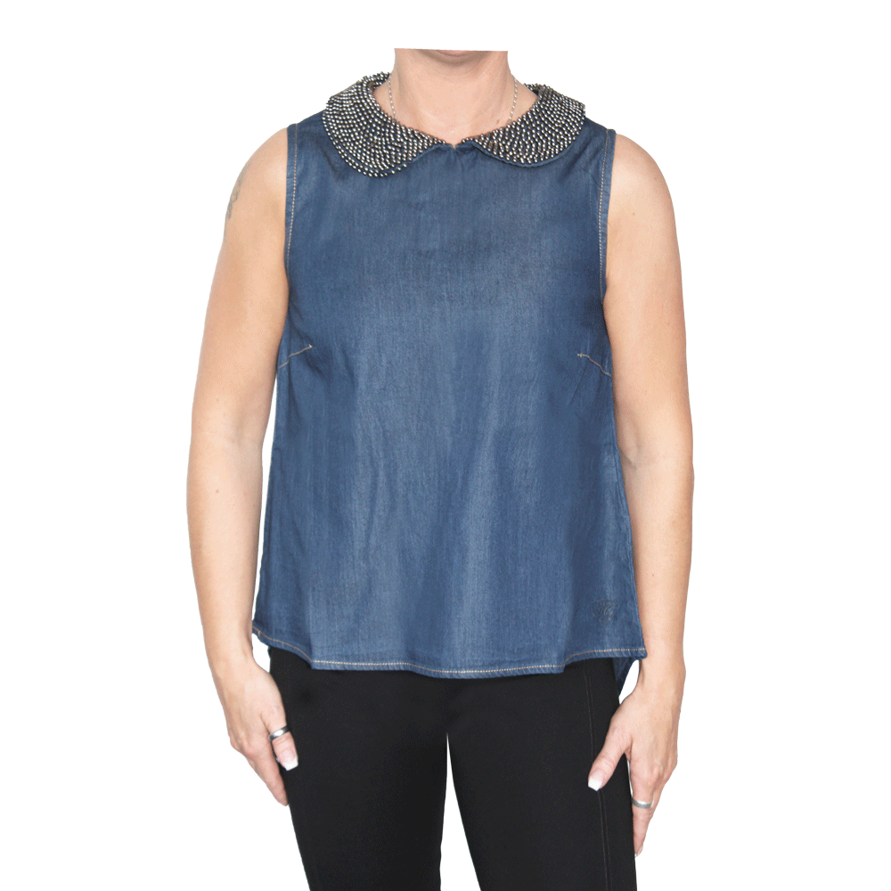 Fuga "Dewi" Girly Jeans Shirt (denim)