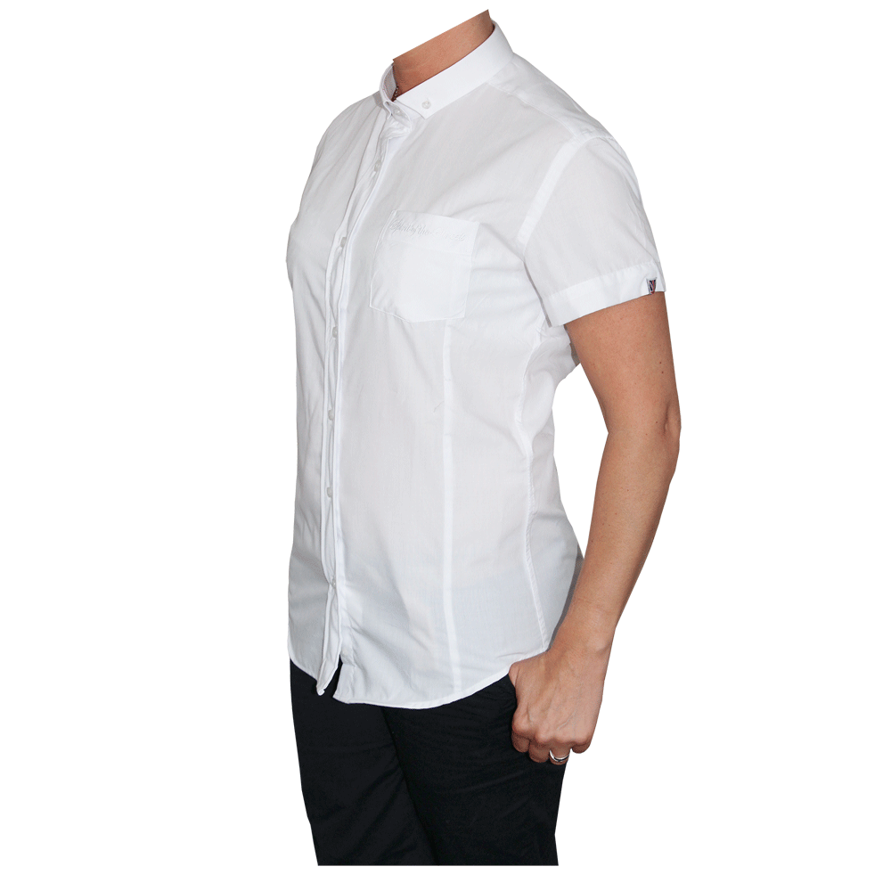 SotS "White" Lady Small Button Down Hemd (kurz)