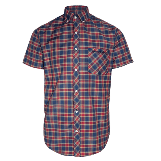 SotS "Wanderlust" Button Down Hemd (blau/rot)