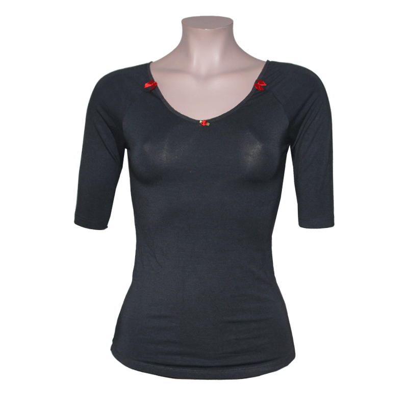 Küstenluder "Lana" 3/4 Arm Girly (rauchgrau)