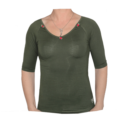 Küstenluder "Lana" 3/4 Arm Girly (green)