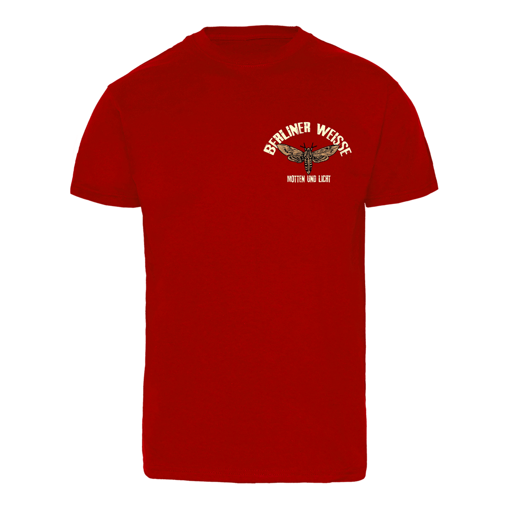 Berliner Weisse "Motten und Licht" T-Shirt (dunkelrot)