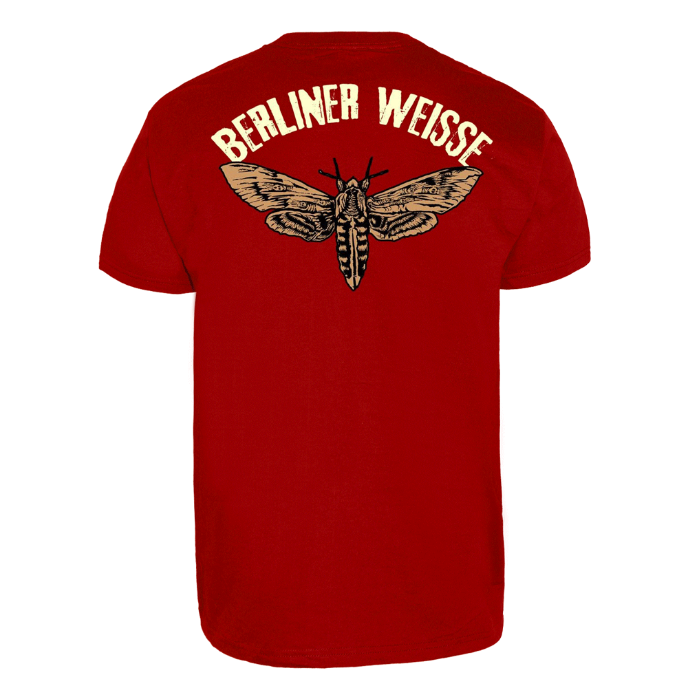 Berliner Weisse "Motten und Licht" T-Shirt (dunkelrot)