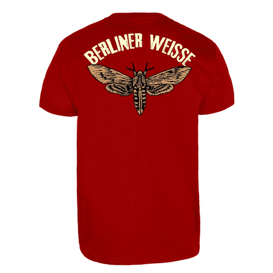 Berliner Weisse "Motten und Licht" T-Shirt (dunkelrot)