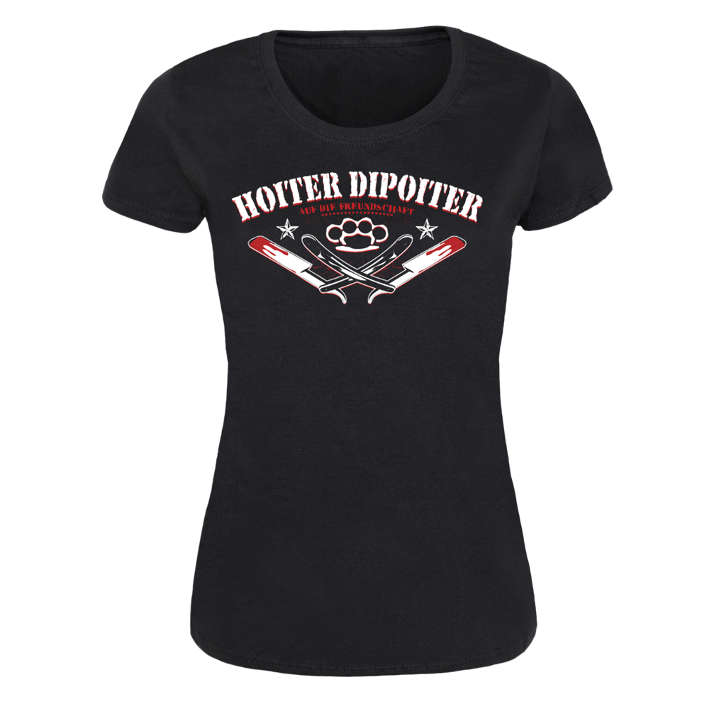 Hoiter Dipoiter "Auf die Freundschaft" Girly Shirt