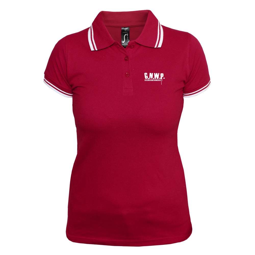 G.N.W.P. Girly Contrast Polo (rot/weiß)