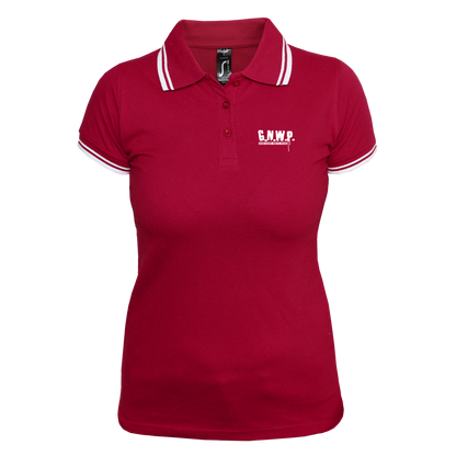 G.N.W.P. Girly Contrast Polo (rot/weiß)