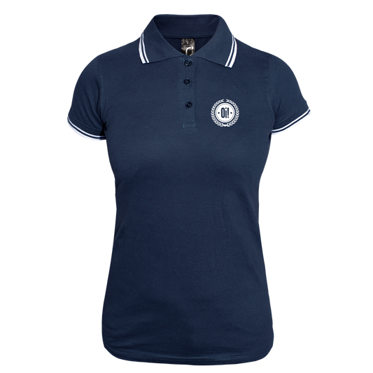Oi! Girly Contrast Polo (navy/weiß)