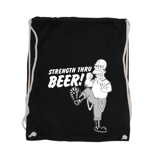 Strength Thru Beer Baumwoll Turnbeutel