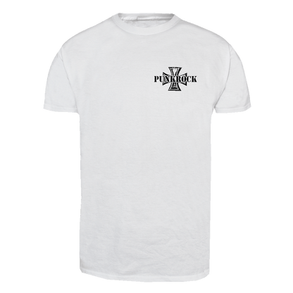 Punkrock "Iron Cross" T-Shirt (weiß)