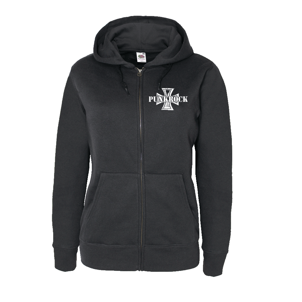 Punkrock "Iron Cross" Girly Kapuzenjacke