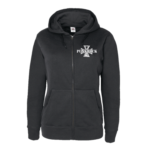 Punkrock "Iron Cross" Girly Kapuzenjacke