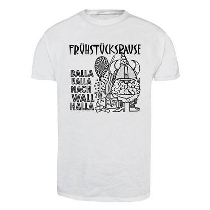 Frühstückspause "Balla Balla" T-Shirt (weiß)