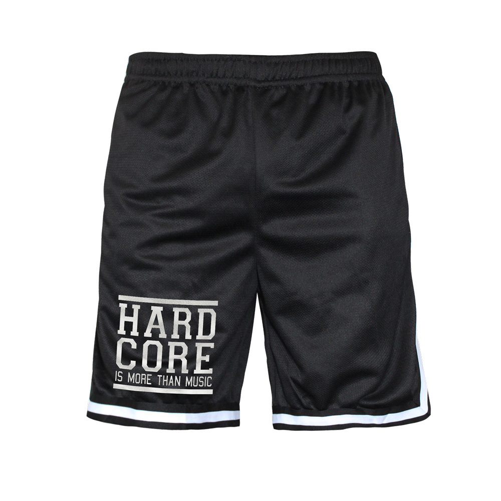 Mesh Shorts "Hardcore is more than Music" (schwarz)