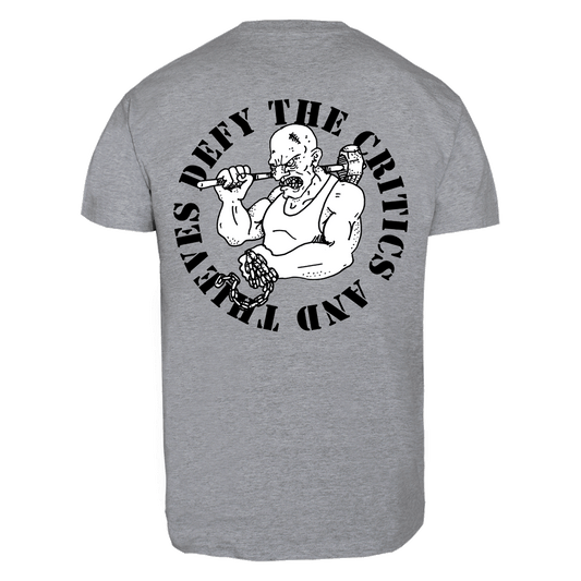 The Mongoloids "Skinhead" T-Shirt (grey)