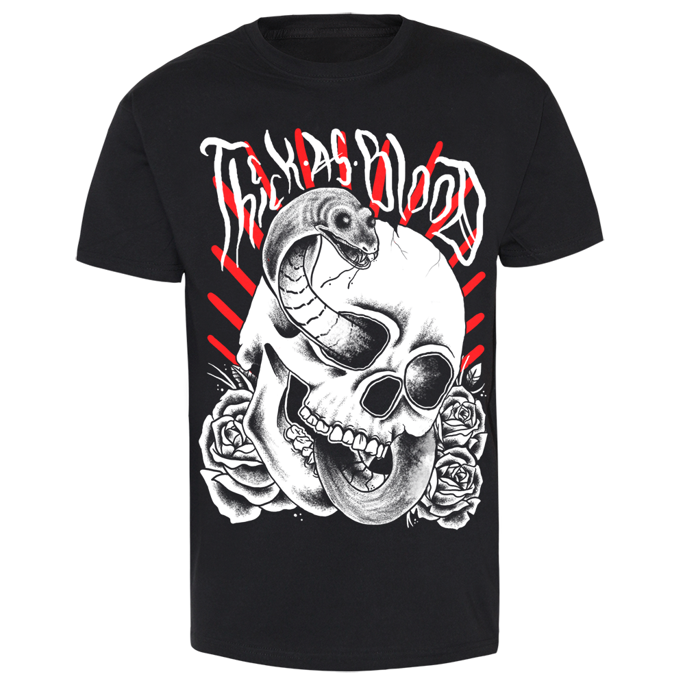 Thick As Blood "Snake and Skull" T-Shirt (black)