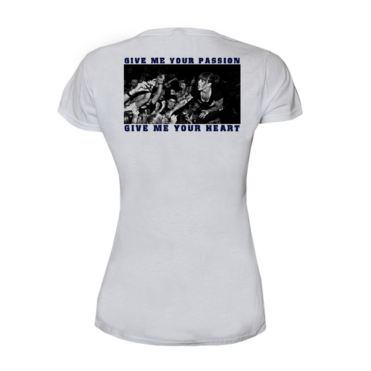 Walls of Jericho "Detroit" Girly-Shirt (white)