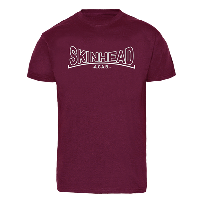 Skinhead "A.C.A.B." T-Shirt (bordeaux)