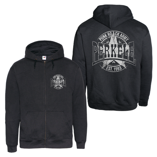 Perkele "Punk Rock Army 2" Zip Hoodie (black)