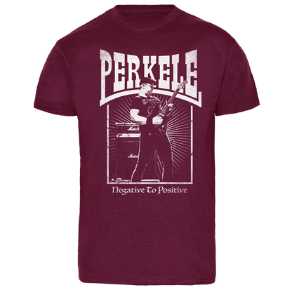 Perkele "Negative to positive" T-Shirt (bordeaux)