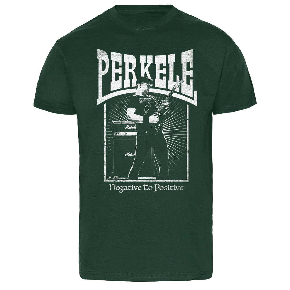 Perkele "Negative to positive" T-Shirt (forest green)