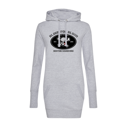 Blood For Blood "Fuck You" Girly Long Hoodie (grey)