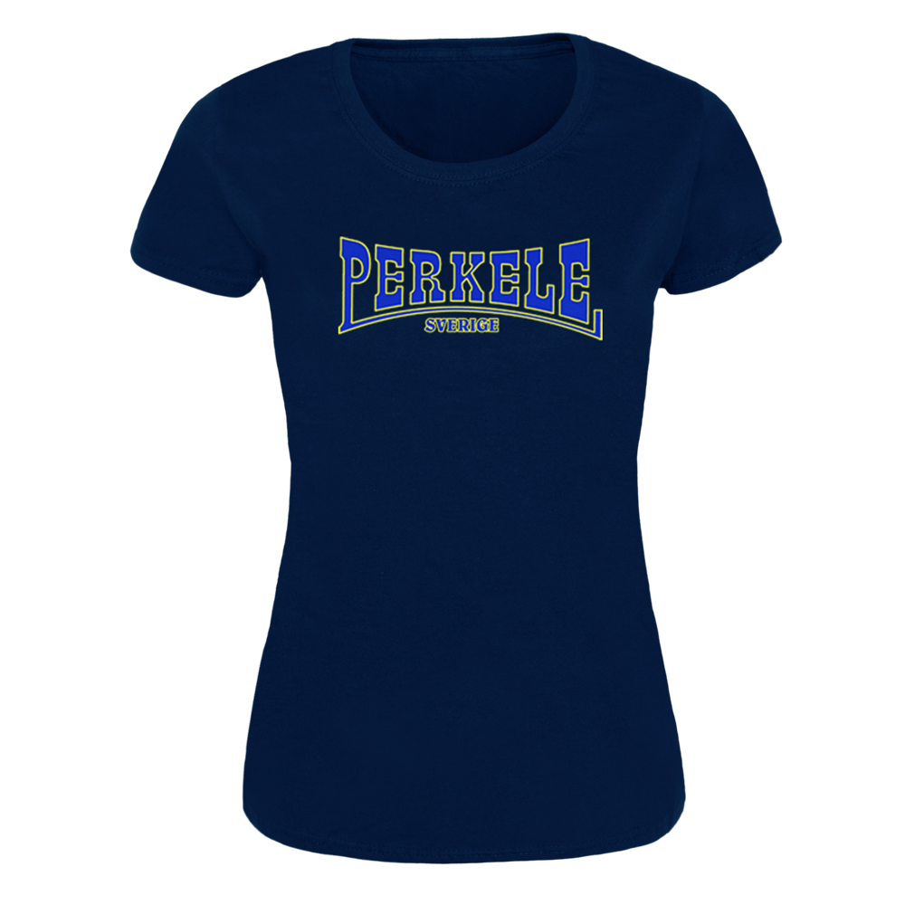 Perkele "Logo" Girly-Shirt (navy)