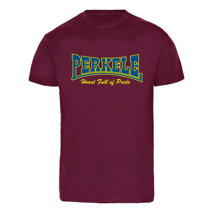 Perkele "Heart full of Pride Logo" T-Shirt (bordeaux)