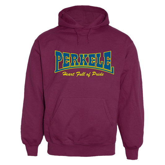 Perkele "Heart full of Pride Logo" Kapu / Hooded (bordeaux)