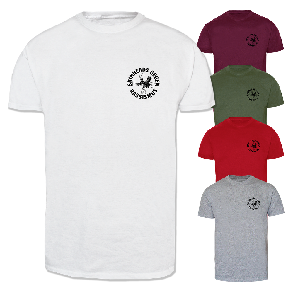 Skinheads gegen Rassismus (klein/black) T-Shirt