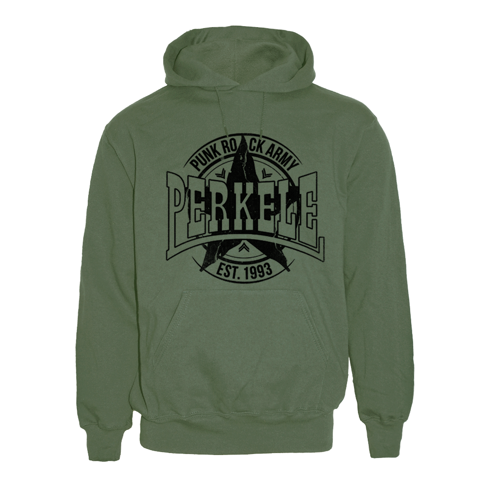 Perkele "Punk Rock Army 2" Kapu / Hooded (oliv)