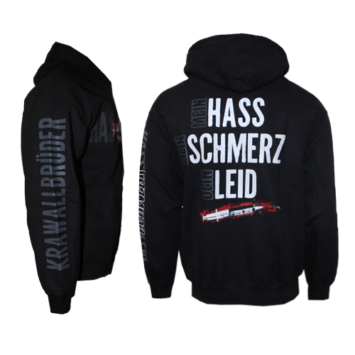 KrawallBrüder "Hass, Schmerz, Leid" Kapuzenjacke / Zip Hooded
