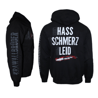 KrawallBrüder "Hass, Schmerz, Leid" Kapuzenjacke / Zip Hooded