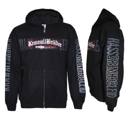 KrawallBrüder "Hass, Schmerz, Leid" Kapuzenjacke / Zip Hooded