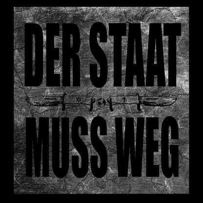 DRECKFRESSER "Der Staat muss weg" Zip Hooded Kapu (EarthPositive)